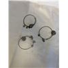 Image 1 : 3 VINTAGE ALEX AND ANI EERGY BANGLES W/ CHARMS