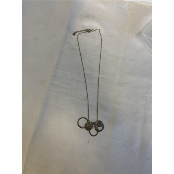 VINTAGE NATIVE AMERICAN STERLING SILVER NECKLACE