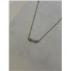 Image 2 : VINTAGE GOLD CHAIN NECKLACE W/ 6 RONDELLE AMETHYST, WHITE TOPAZ, PERIDOT STONES, MARKED 1/20 14K GF