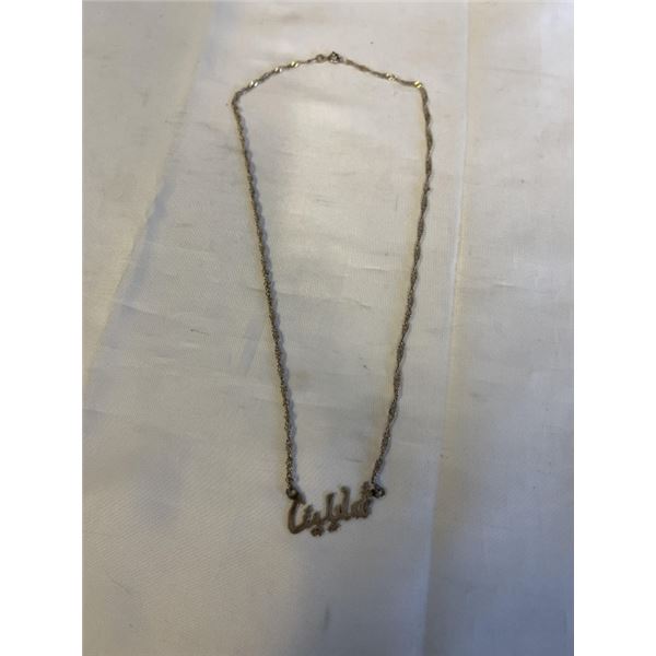 VINTAGE STERLING SILVER EGYPTIAN NECKLACE