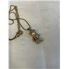 Image 3 : VINTAGE CRYSTAL RHINESTONES MOVEABLE TEDDY BEAR PENDANT W/ CHAIN NECKLACE