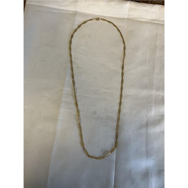 EXTRA LENGTH GOLD PLATED LINKS CHAIN NECKLACE 31" L