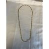 Image 1 : EXTRA LENGTH GOLD PLATED LINKS CHAIN NECKLACE 31" L