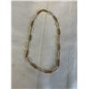 Image 1 : DAINTY GOLD BEADS AND PEARLS CHOKER NECKLACE 14.5" L