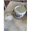 Image 4 : ASSORTED POOLE ENGLAND VASES, LIDDED POT, POLATES ETC