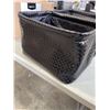 Image 3 : NEW CASE OF AMAZON BASICS BLACK STORAGE BINS, 8 TOTAL
