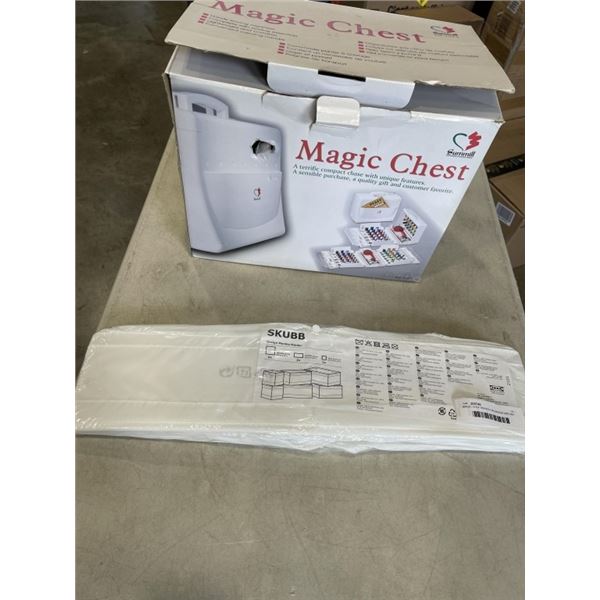 MAGIC CHEF SEWING ORGANIZER AND SET OF NEW IKEA STORAGE CUBES