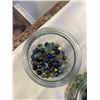 Image 5 : BOX OF JARS AND MARBLES