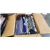Image 2 : 2 BOXES OF GIFT BAGS AND BIN OF PARTY STREAMERS