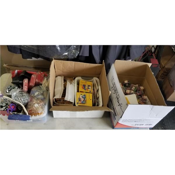 3 BOXES OF NEW OFFICE SUPPLIES