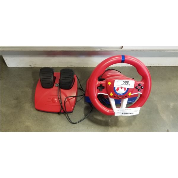 NINTENDO SWITCH MARIO KART RACING WHEEL PRO MINI VERSION - TESTED WORKING, RETAIL $99