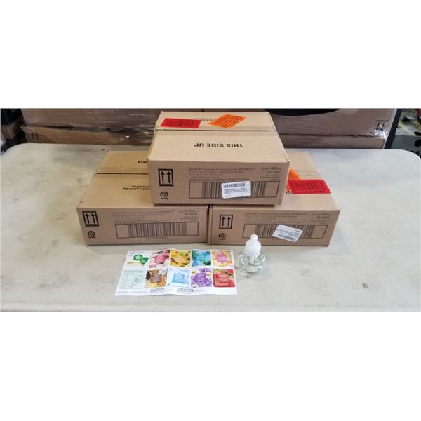 3 NEW CASES OF AIR WICK SCENTED OIL REFILLS, FRESH WATER 10X 20ML BOTTLES PER CASE