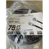 Image 1 : AS NEW BLACK 75FT LIFE SUPPLY LIGHTED INDOOR OUTDOOR HEAVY DUTY EXTENSION CORD, 12AWG