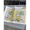 Image 4 : SCARFACE PRINT AND 3 VINTAGE MAPS