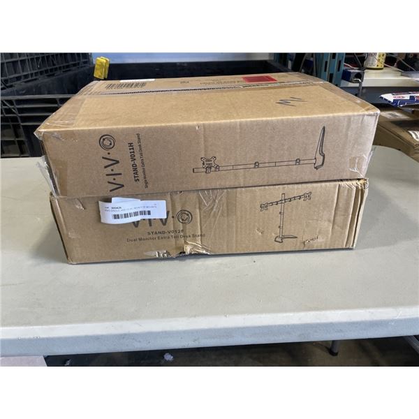 2 VIVO SINGLE AND DUAL MONITOR STANDS