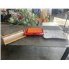 Image 1 : KIDS TABLE, LEGO PLAY ORGANIZER, AND ART PAPER ROLL HOLDER