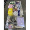 Image 1 : LARGE LOT OF NEW OVERSTOCK PARTY DECOR AND SUPPLIES, BALLONS, THEMED PLATE AND DECOR SETS, ETC