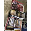 Image 1 : BOX AND BAG OF DVDS AND AUDIO BOOKS, AND  ION ALL-STAR GUITAR