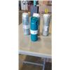 Image 1 : 4 NEW ELLO COOPER 22OZ STAINOLESS STEEL WATER BOTTLE WITH STRAW AND CARRY HANDLE, DOUBLE WALLED VACU