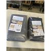 Image 1 : 2 NEW BALCONY PRIVACY SCREEN SETS, 3.3 X 19.5 FT EACH CHARCOAL AND BLACK