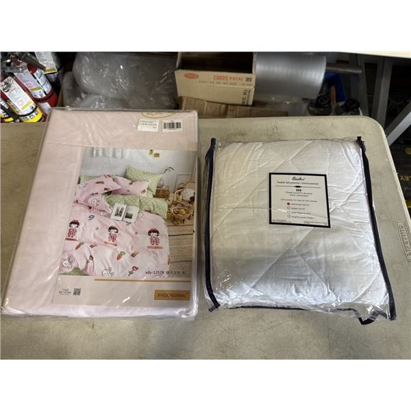 NEW KIDS TWIN SIZE DUVET COVER AND MATTRESS PROTECTOR