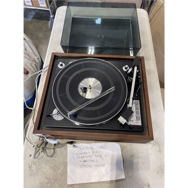 VINTAGE (1970'S) GERMANY ELAC MIRACORD 50H 11 TURNTABLE STYLUS-INSIDE