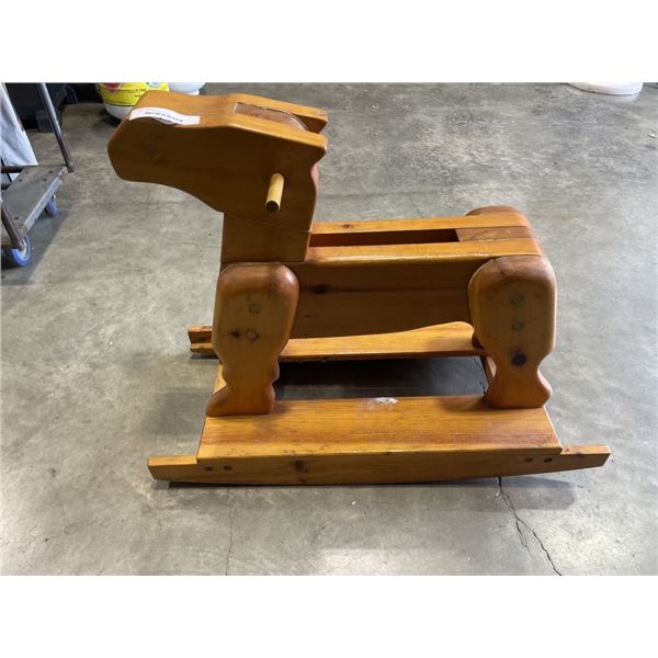 WOODEN ROCKING HORSE