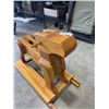 Image 4 : WOODEN ROCKING HORSE