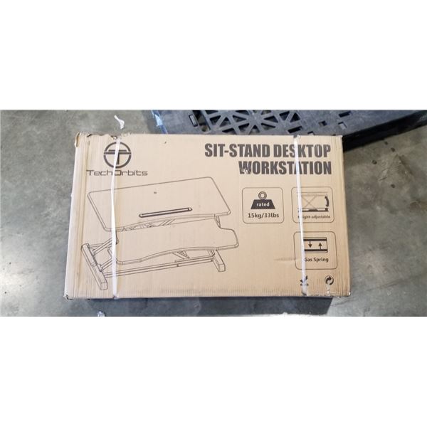 NEW TECH ORBIT SIT TO STAND DESKTOP WORKSTATION