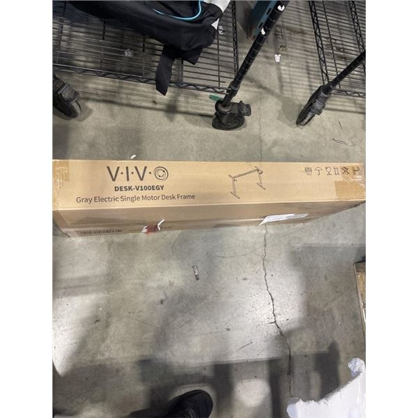 NEW VIVO GRAY ELECTRIC SINGLE MOTOR DESK FRAME