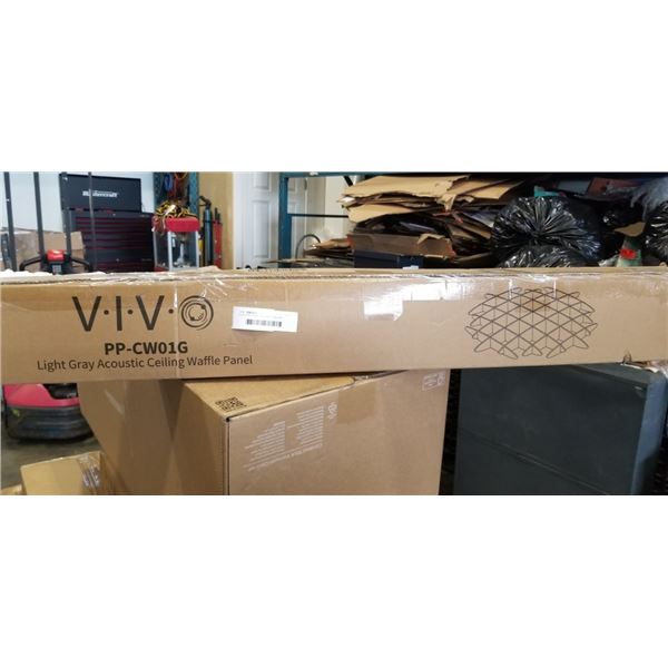 VIVO LIGHT GRAY ACOUSTIC CEILING WAFFLE PANEL