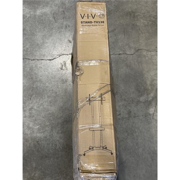 VIVO BLACK LARGE MOBILE TV CART