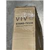 Image 2 : VIVO BLACK LARGE MOBILE TV CART