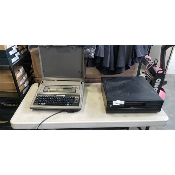 PANASONIC ELECTRIC TYPEWRITER AND INTEGRA 6 DISC CHANGER