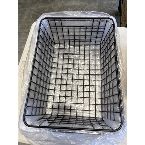 NEW BOX OF 4 WIRE STORAGE BASKETS