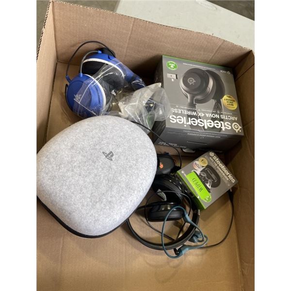 ASSORTED STORE RETURN GAMING HEADSETS AND HEADPHONES