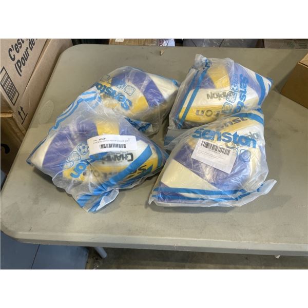 4 NEW SENSTON INDOOR OUTDOOR SOFT VOLLEYBALLS