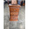 Image 1 : SOLID WOOD 3 DRAWER SIDE TABLE
