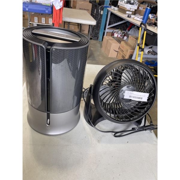 HONEYWELL HUMIFIER AND TABLE TOP FAN