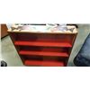 Image 1 : PAINTED WOOD DISPLAY SHELF