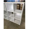 Image 3 : 2 WHITE CUBICLE DISPLAY SHELVES