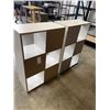 Image 4 : 2 WHITE CUBICLE DISPLAY SHELVES