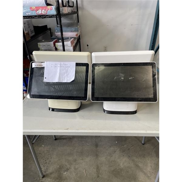 2 ONE TOUCH POS SYSTEM SCREENS, DUAL SCREENS