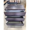 Image 2 : IKEA MALM BLACK 3 DRAWER DRESSER