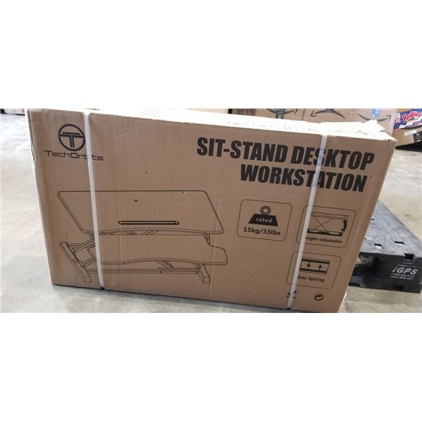 NEW TECH ORBIT SIT TO STAND DESKTOP WORKSTATION