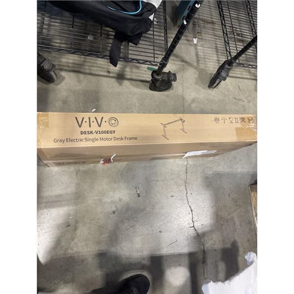 NEW VIVO GRAY ELECTRIC SINGLE MOTOR DESK FRAME