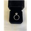 Image 4 : NEW S925 1.0CT MOISSANITE STONE LADIES HALO RING, SIZE 7, MOUNTED IN 925 STERLING SILVER W/ WHITE GO