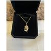 Image 1 : NEW 18K GOLD PLATED 28.0MM ROSE NECKLACE, CHAIN 21" LONG