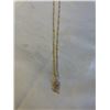 Image 3 : NEW 18K GOLD PLATED 28.0MM ROSE NECKLACE, CHAIN 21" LONG