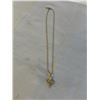 Image 3 : NEW 14K GOLD 0.5CT HEART CUT SIMULATED DIAMOND (CZ) NECKLACE, ADJUSTABLE 18-19"